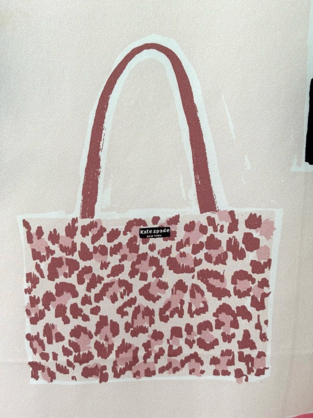 Kate Spade New York "Things We Love" Scarf NWT silk square Shopping Bags Design - Picture 4 of 6